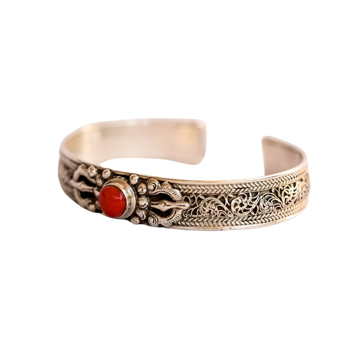 Vajra Sterling Silver Bracelet