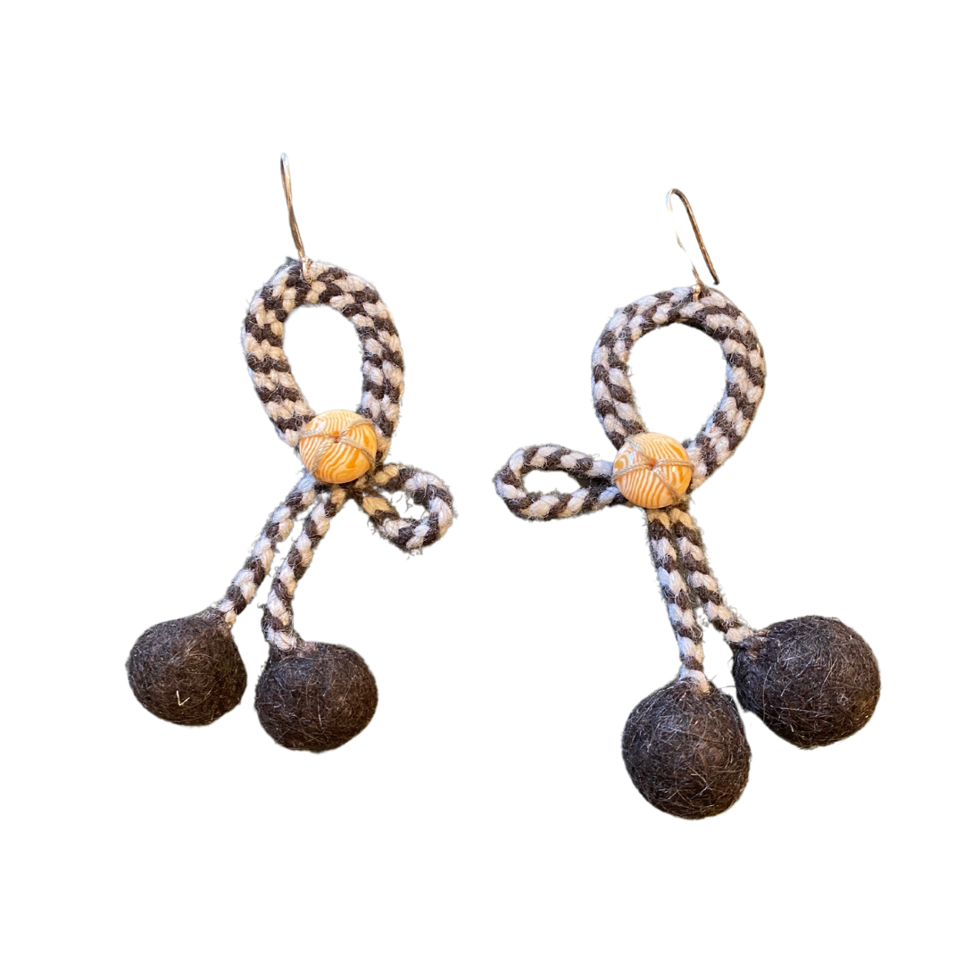 Laklema Woven Loop Earrings