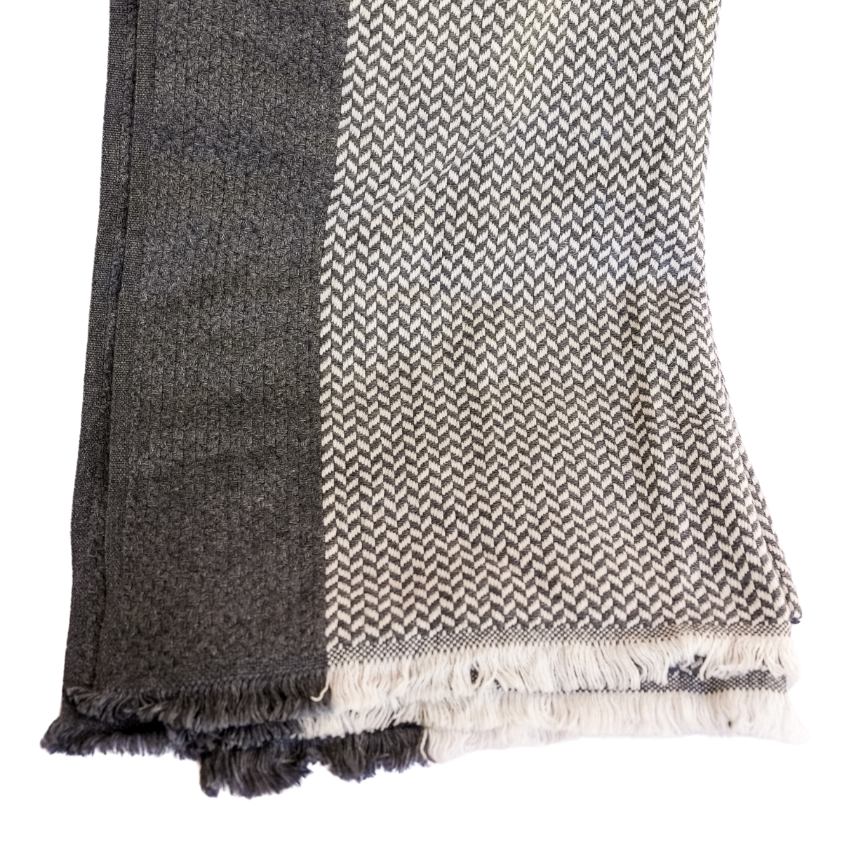 Thick Two-Toned Cashmere Shawl