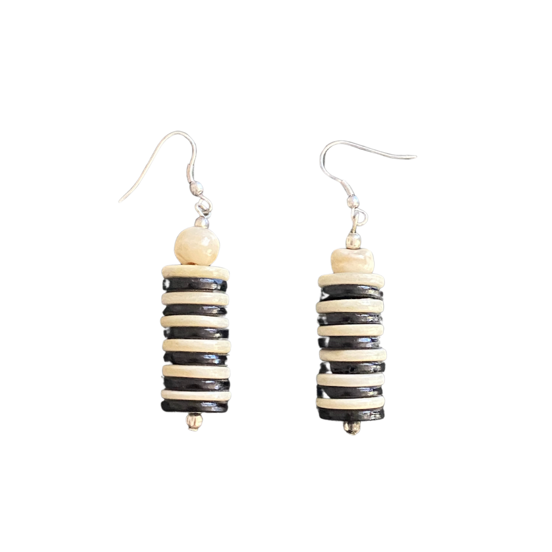 Laklema Stacked Bone Earrings