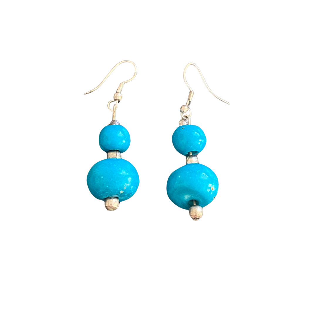 Laklema Turquoise Bone Earrings