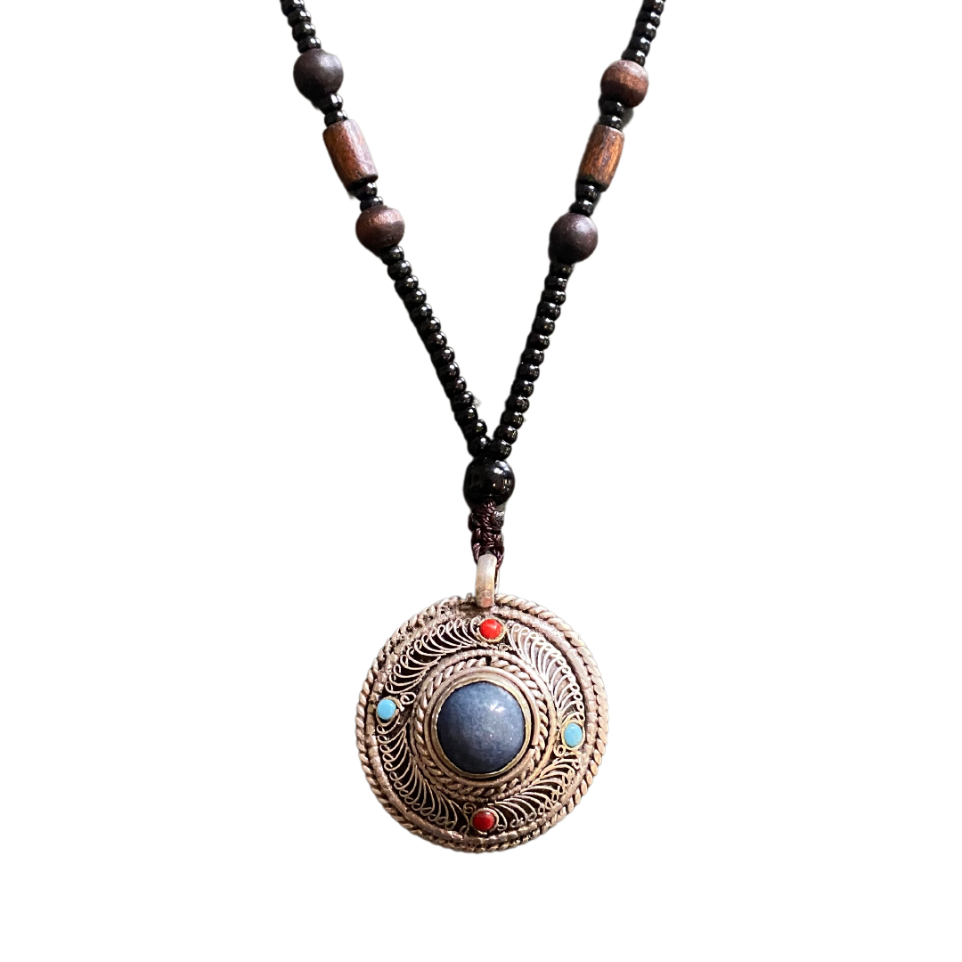 Laklema Beaded Gemstone Necklace