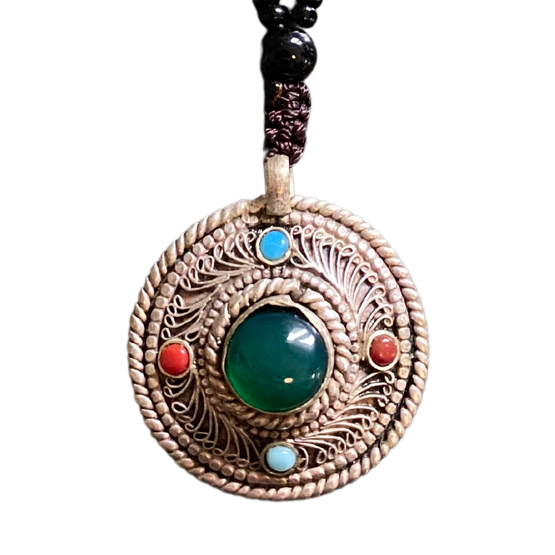 Laklema Beaded Gemstone Necklace