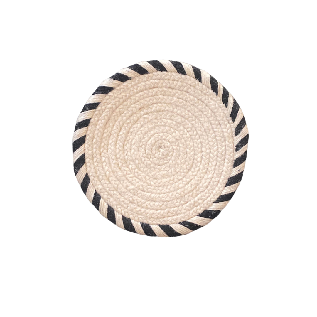 Laklema Woven Coaster - White