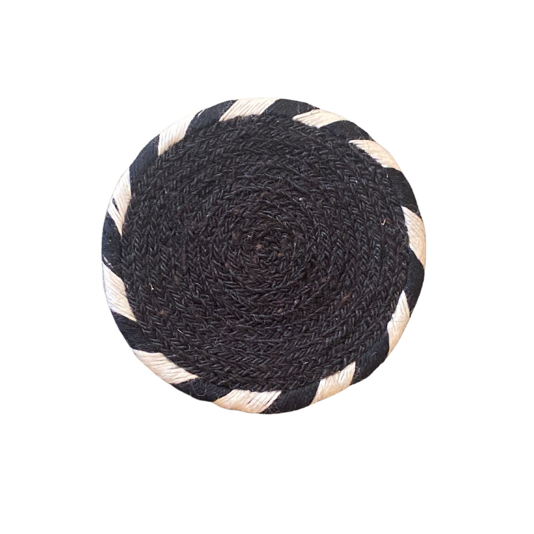 Laklema Woven Coaster - Black