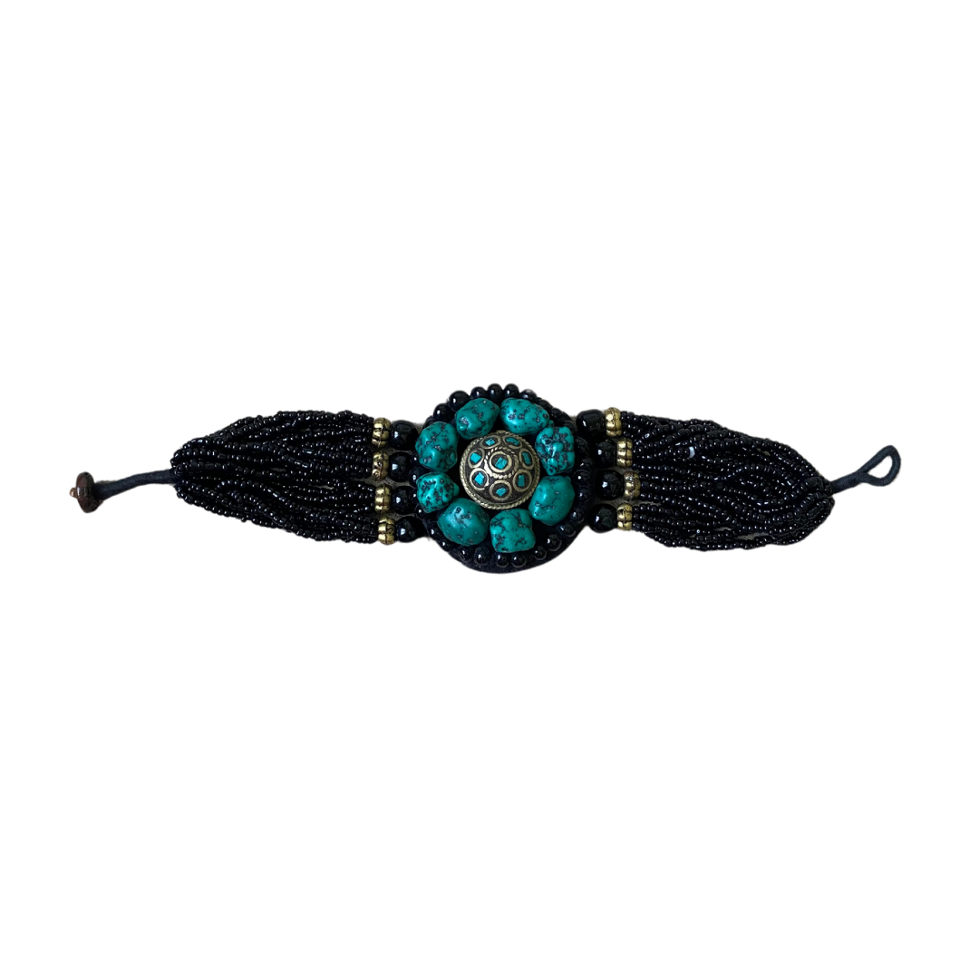 Laklema Turquoise Beaded Bracelet