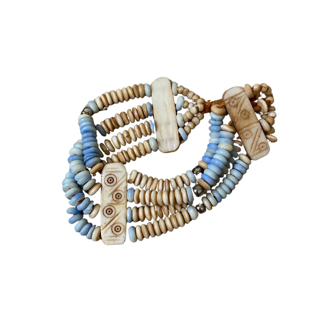 Carved bone bracelet discount