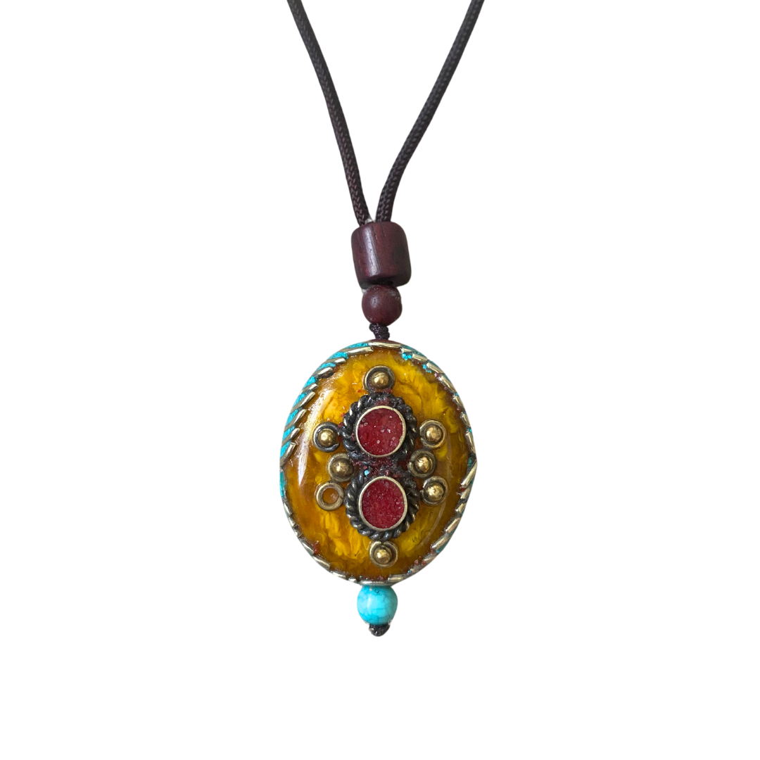 Laklema Multicolored Gemstone Pendant