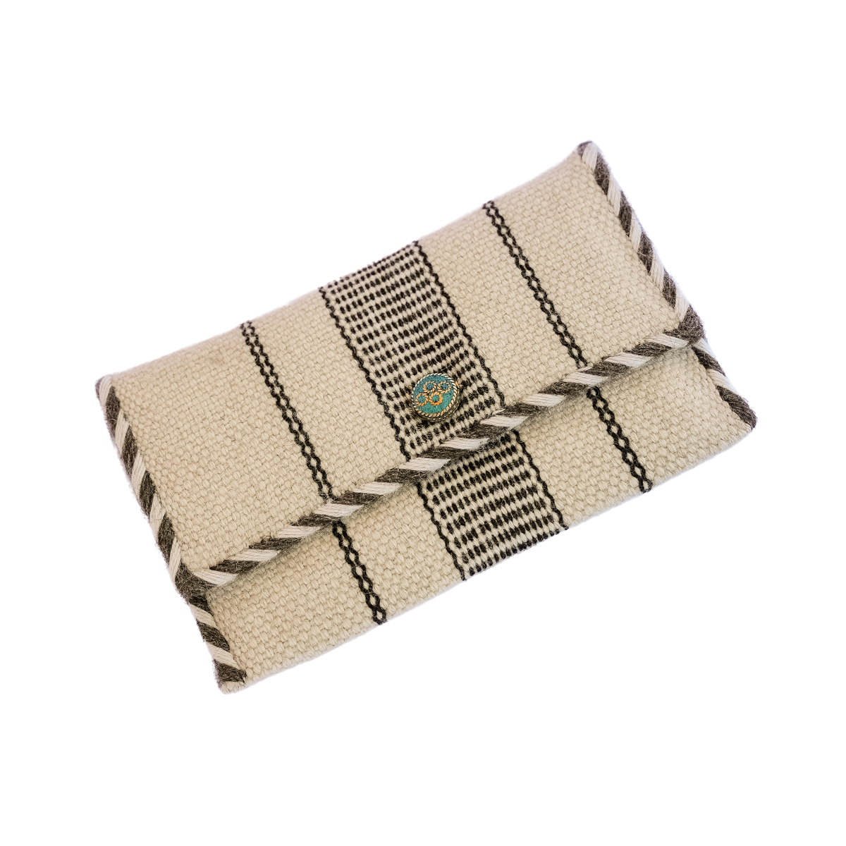 Laklema B&amp;W Handwoven Wool Pouch