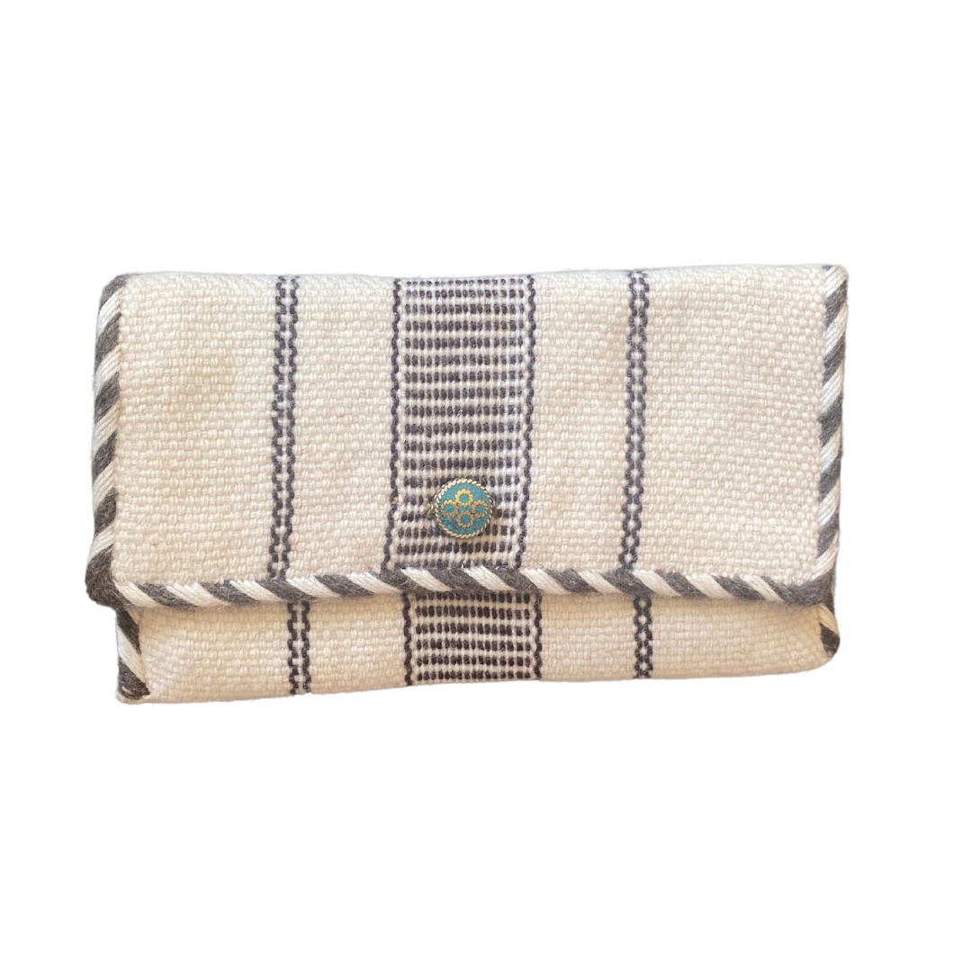 Laklema B&amp;W Handwoven Wool Pouch