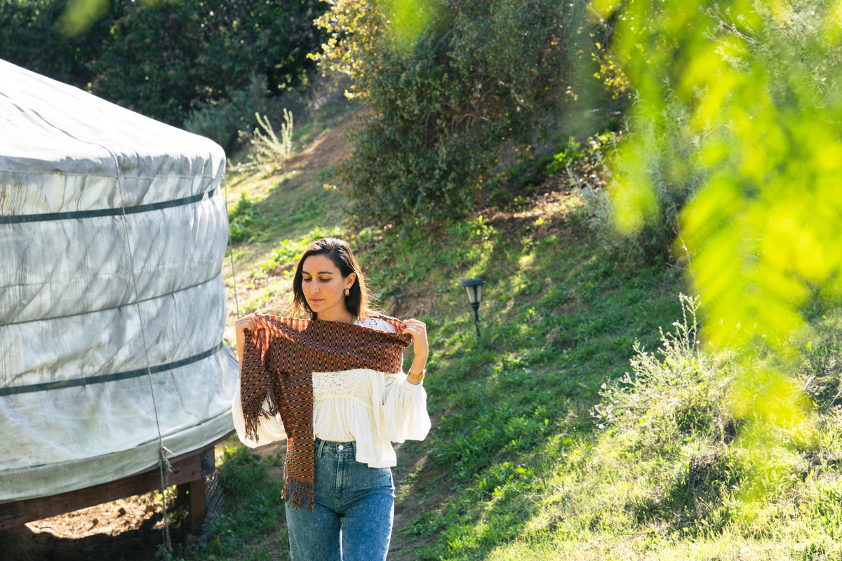 Patterned Bhutanese Scarf
