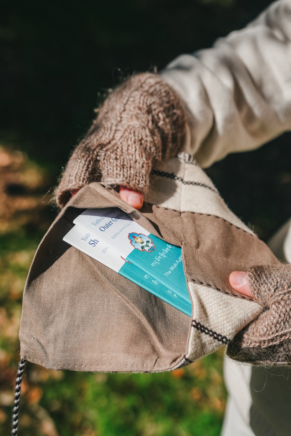 Laklema Handwoven Text Cover Pouch