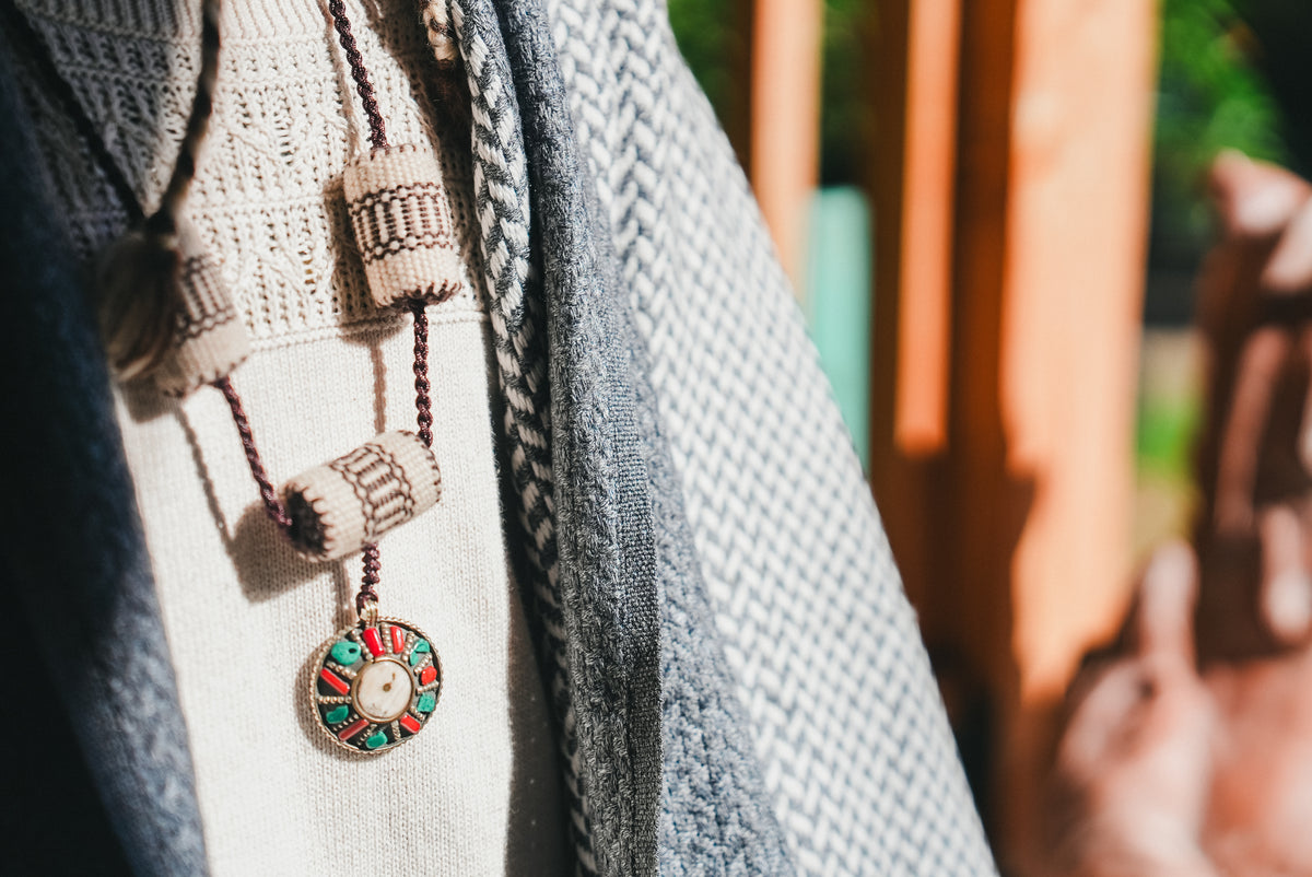 Laklema Woven Stone Talisman Necklace