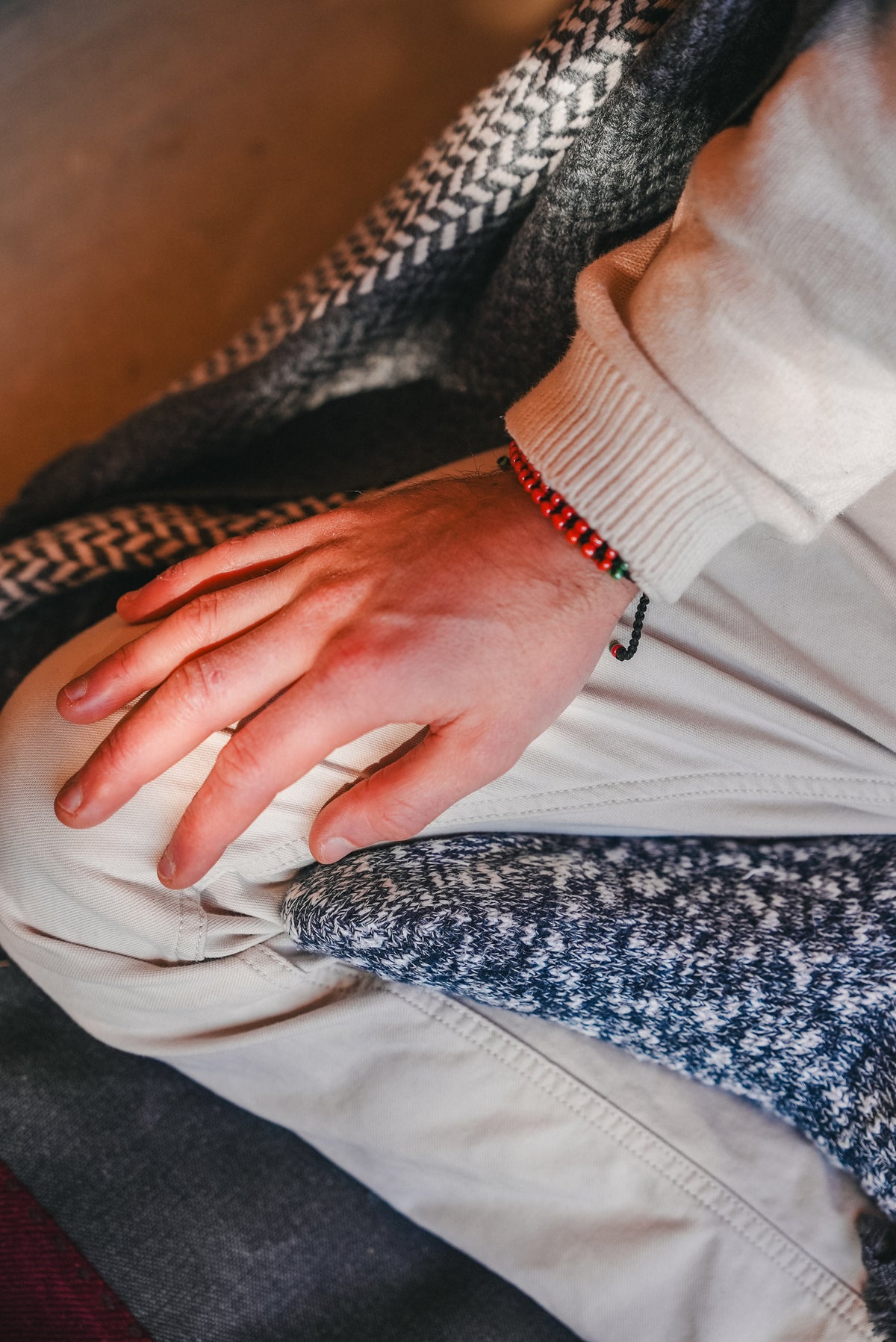 Laklema Coral Beaded Bracelet