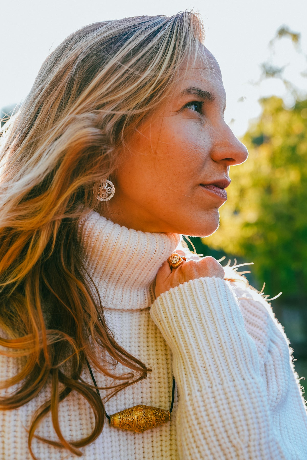 Double Vajra Sterling Silver Earrings