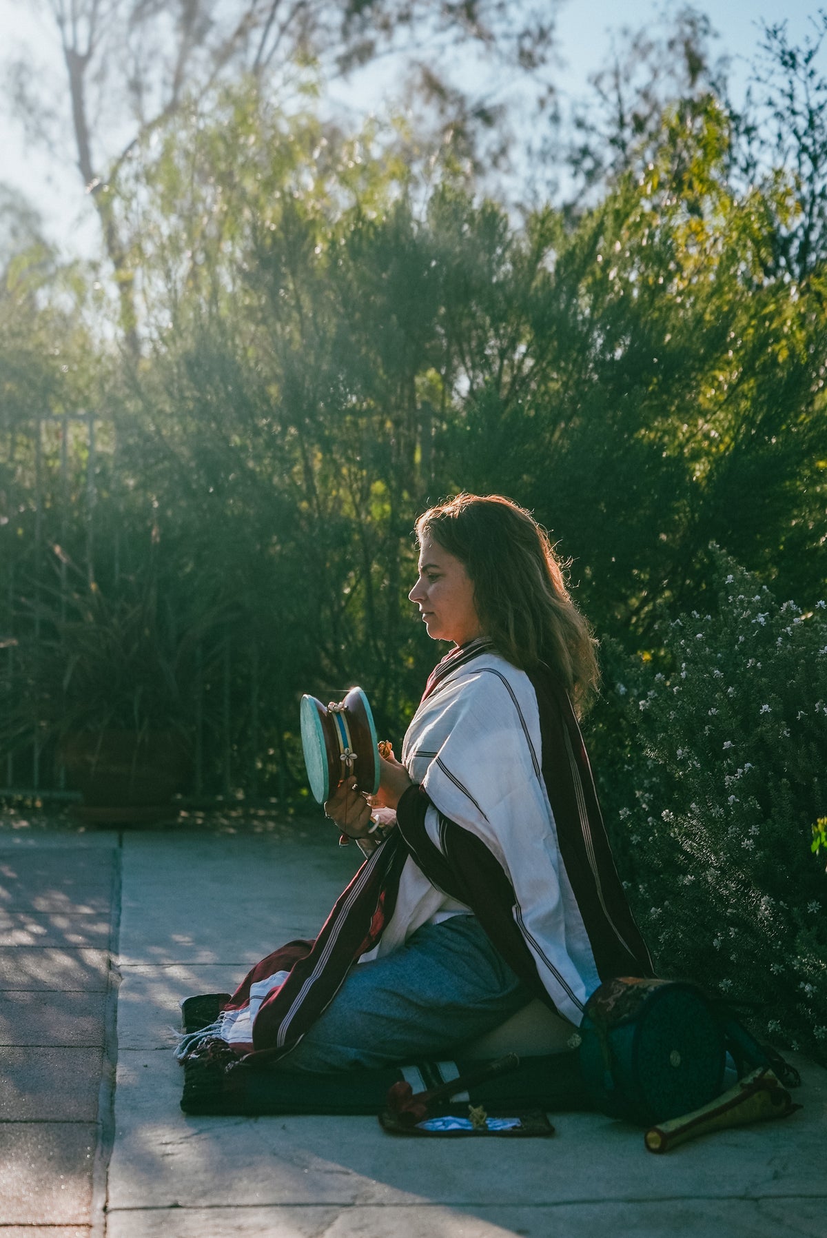 Chöd Drum - high quality (sky blue)