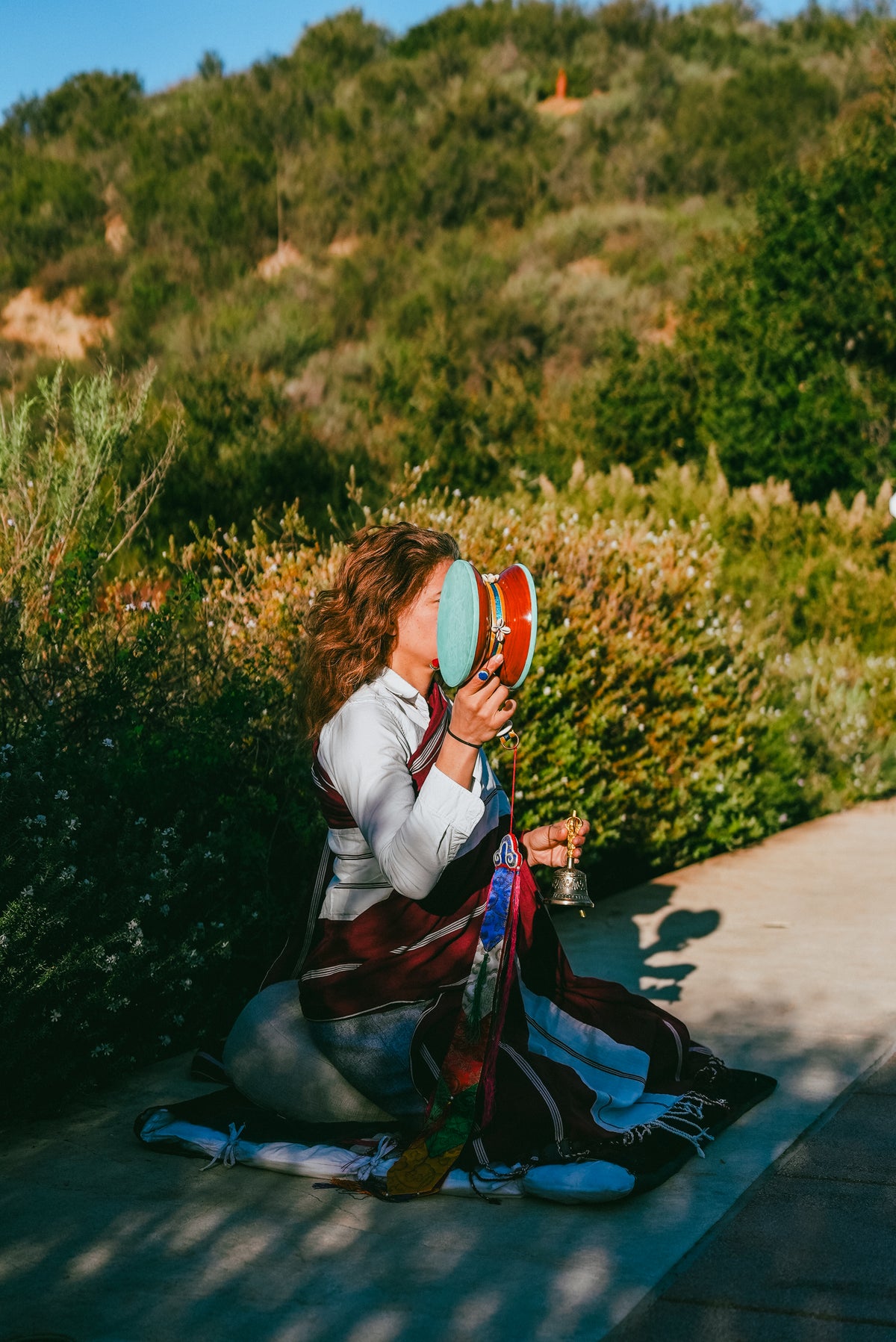 Chöd Drum - high quality (sky blue)