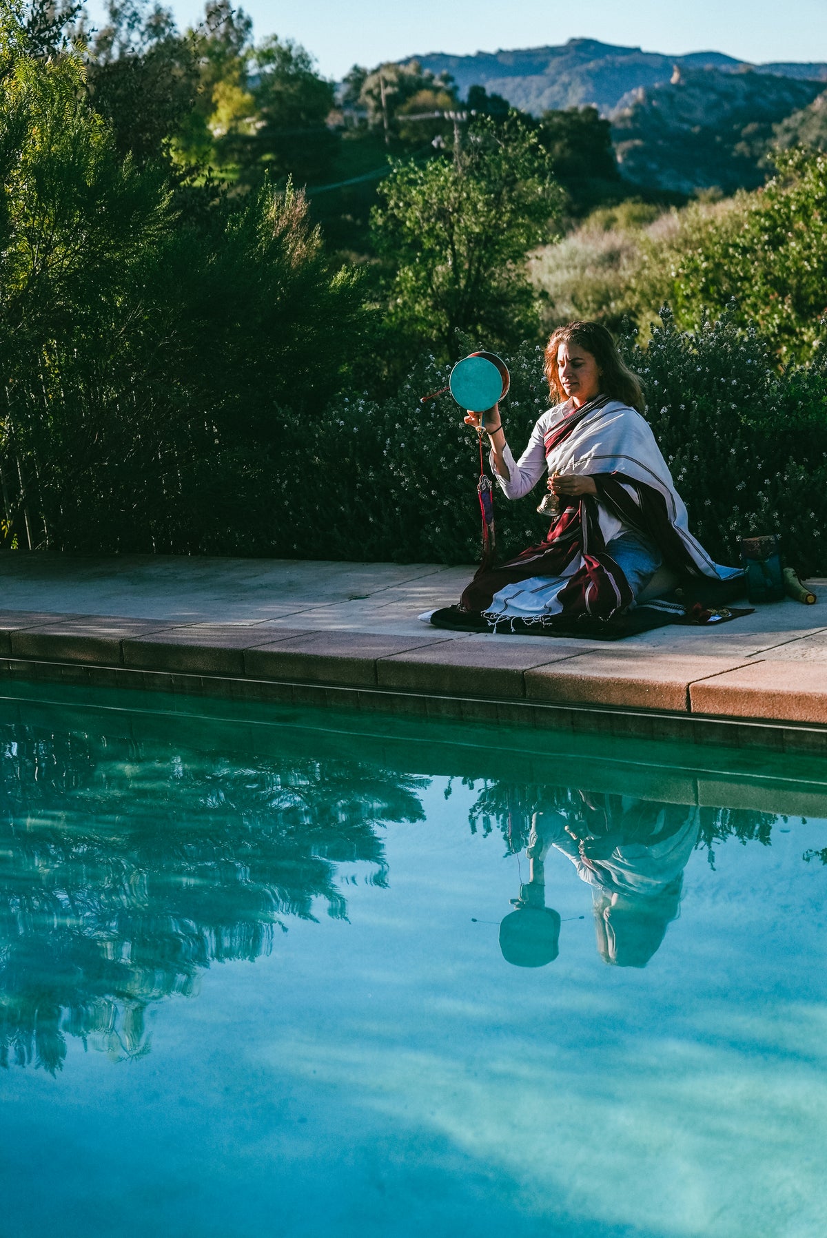 Chöd Drum - high quality (sky blue)