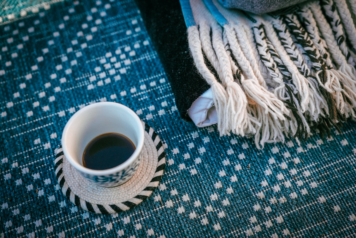 Laklema Woven Coaster - White