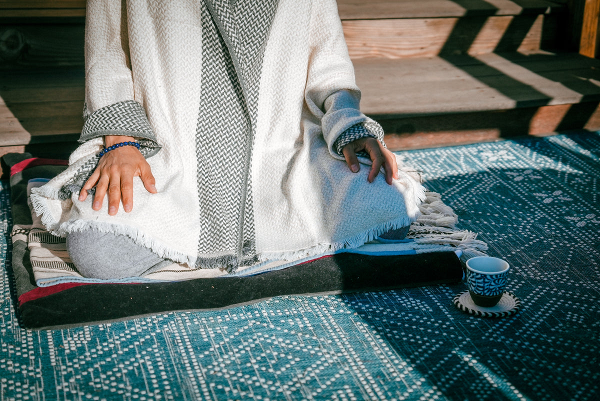 Laklema Woven Coaster - White