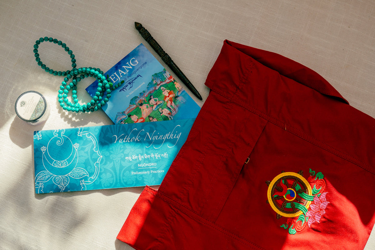 Buddhist Monk Shoulder Bag: Dharma Wheel