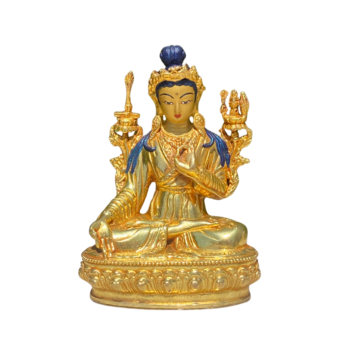 Yuthok 4" Gold Statue