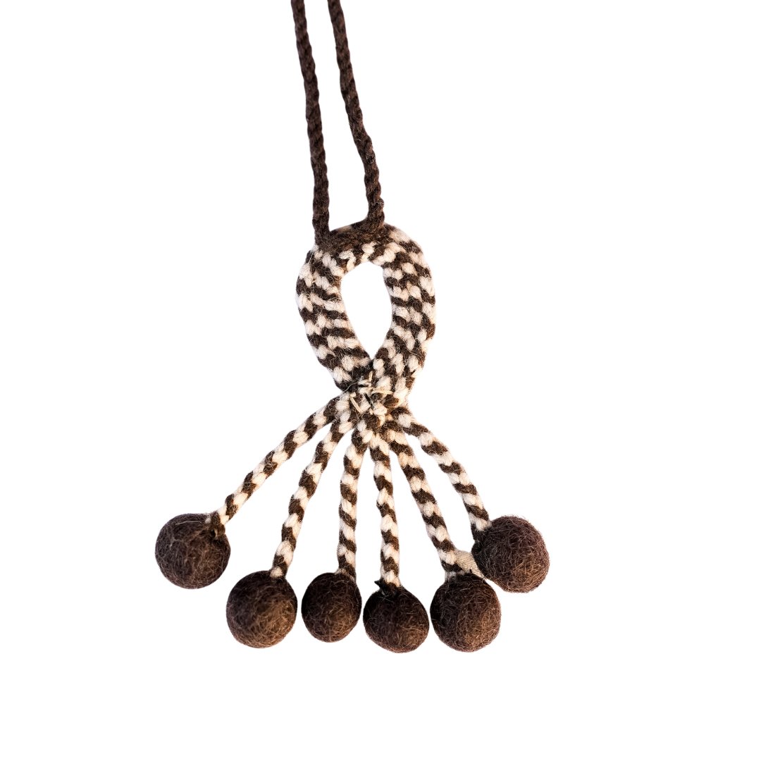 Lakelama Wool Woven Loop Necklace