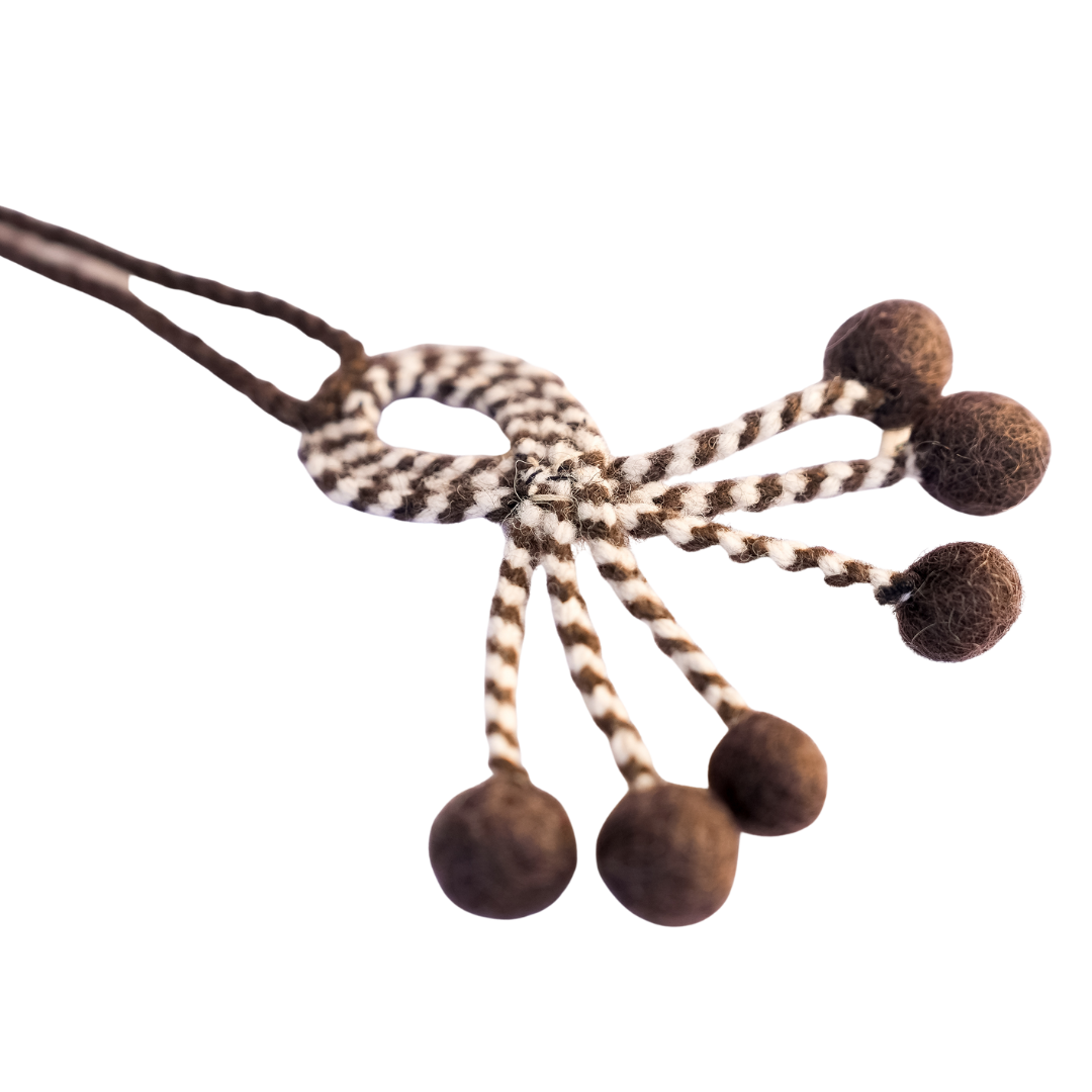 Lakelama Wool Woven Loop Necklace