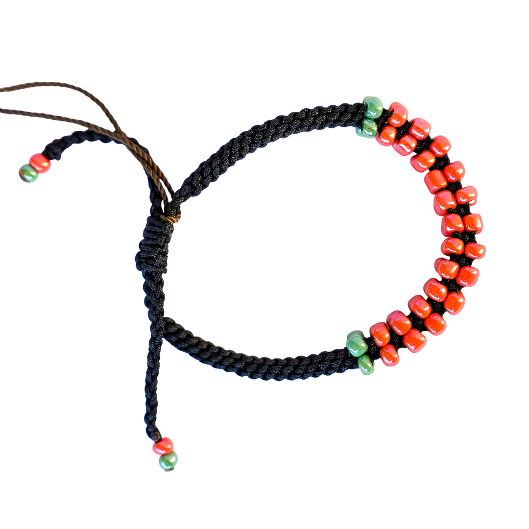 Laklema Coral Beaded Bracelet