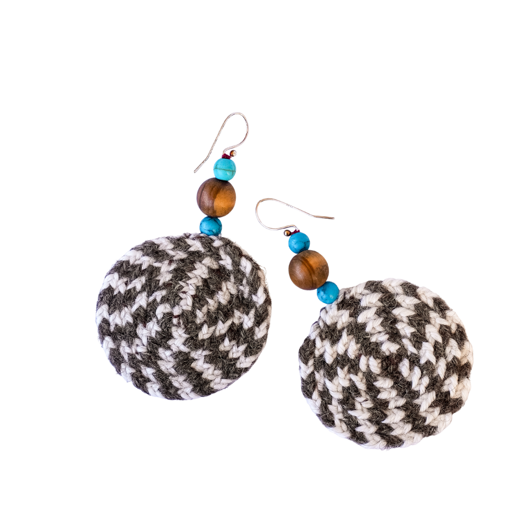 Laklema Woven Spiral Earrings