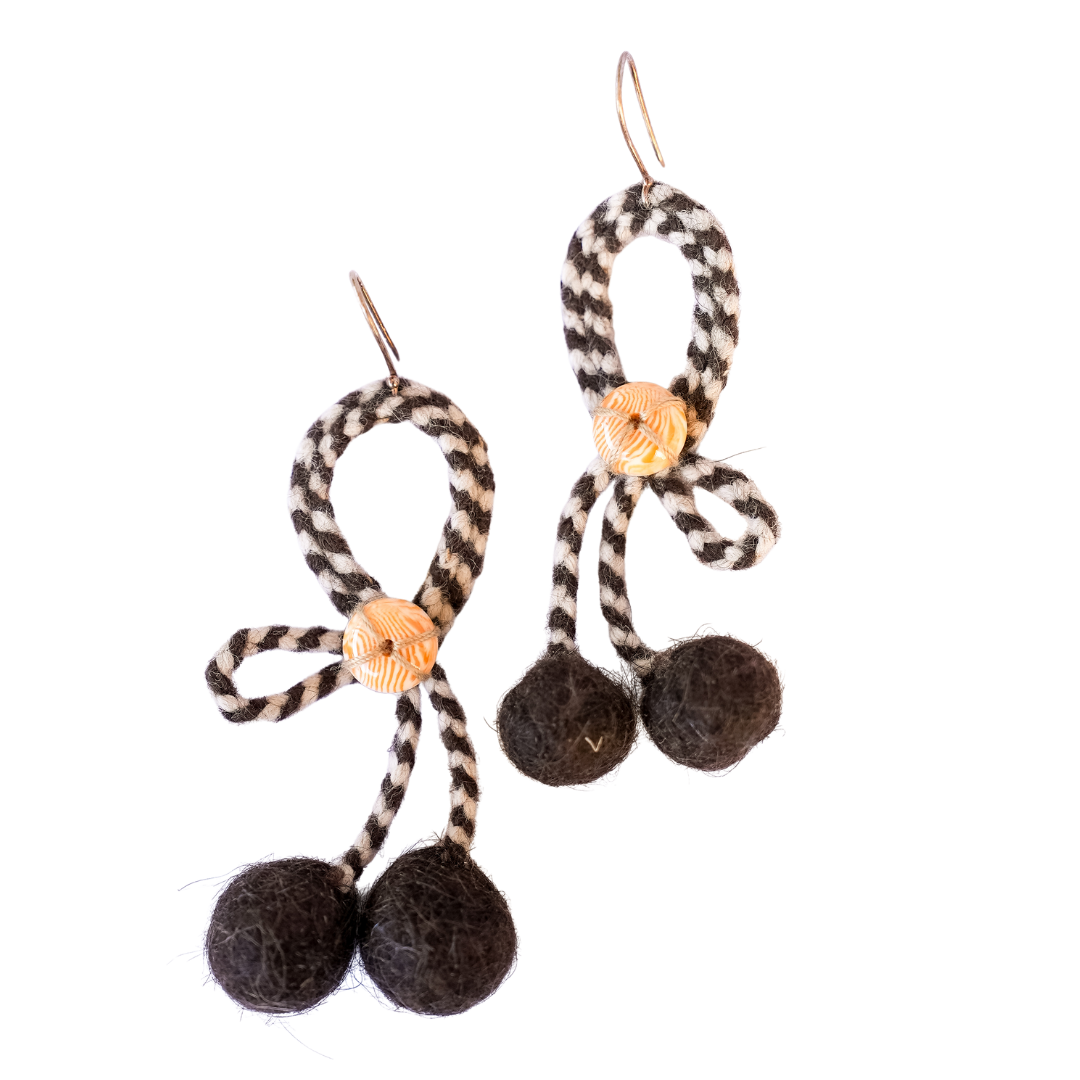 Laklema Woven Loop Earrings