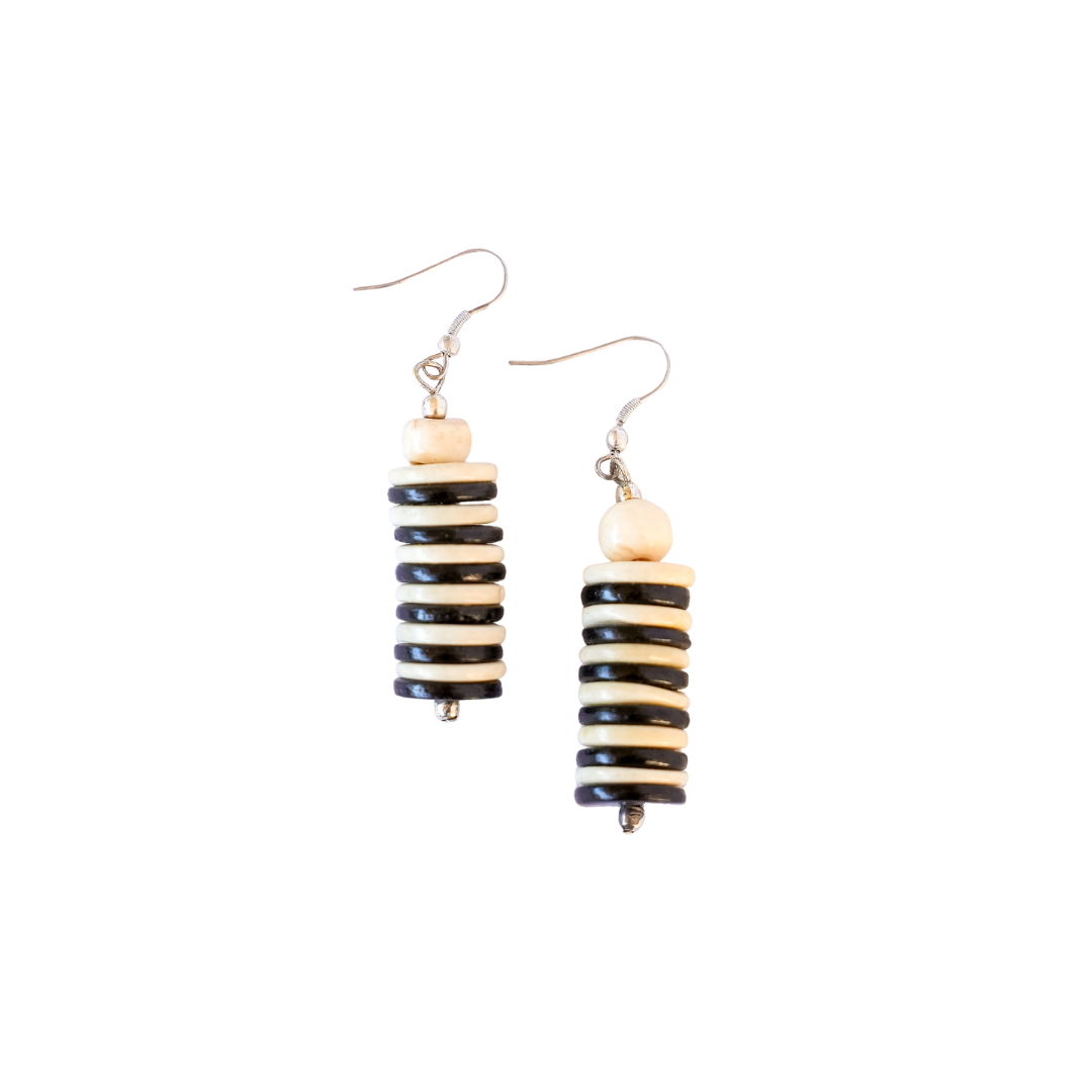 Laklema Stacked Bone Earrings