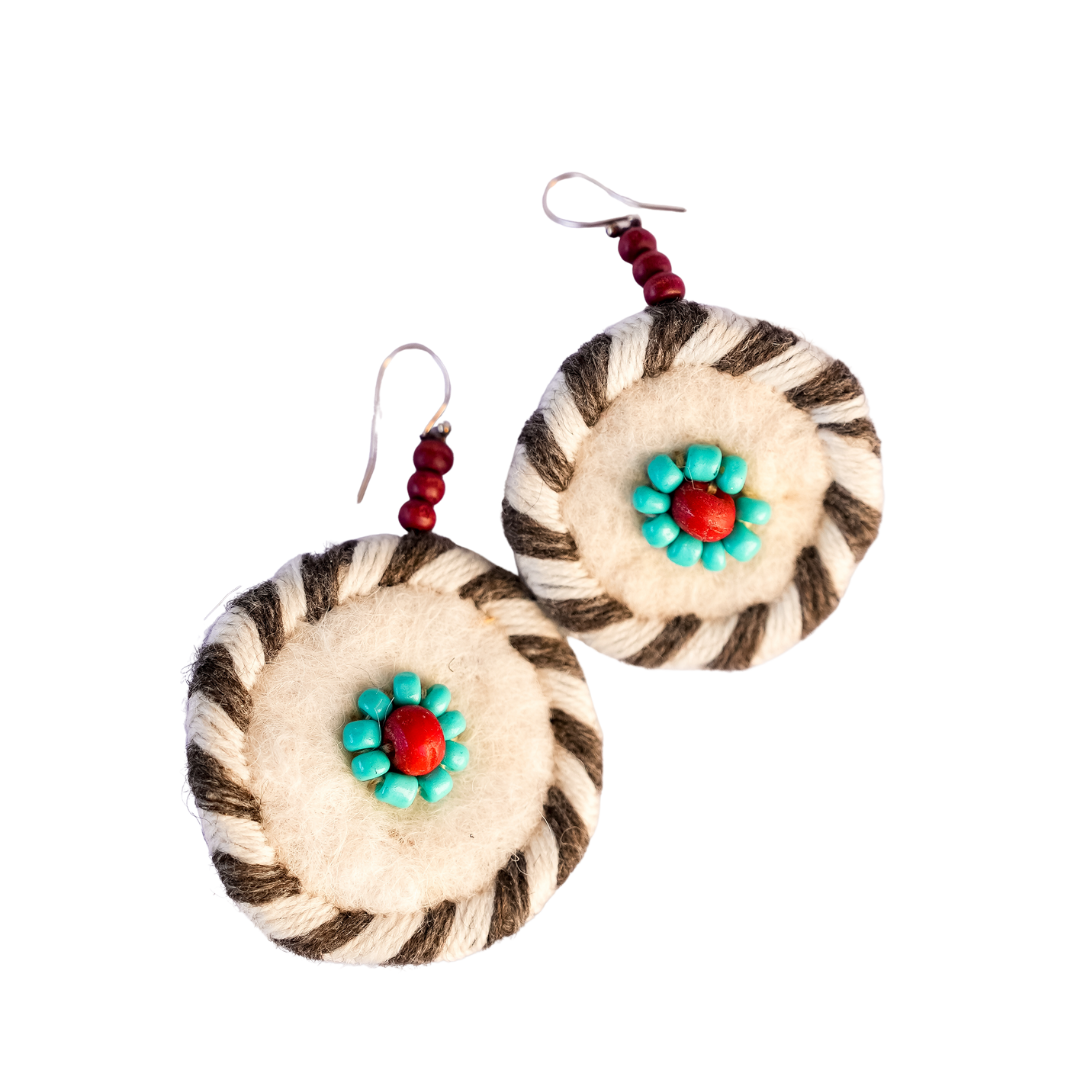 Laklema Felted Wool Earrings