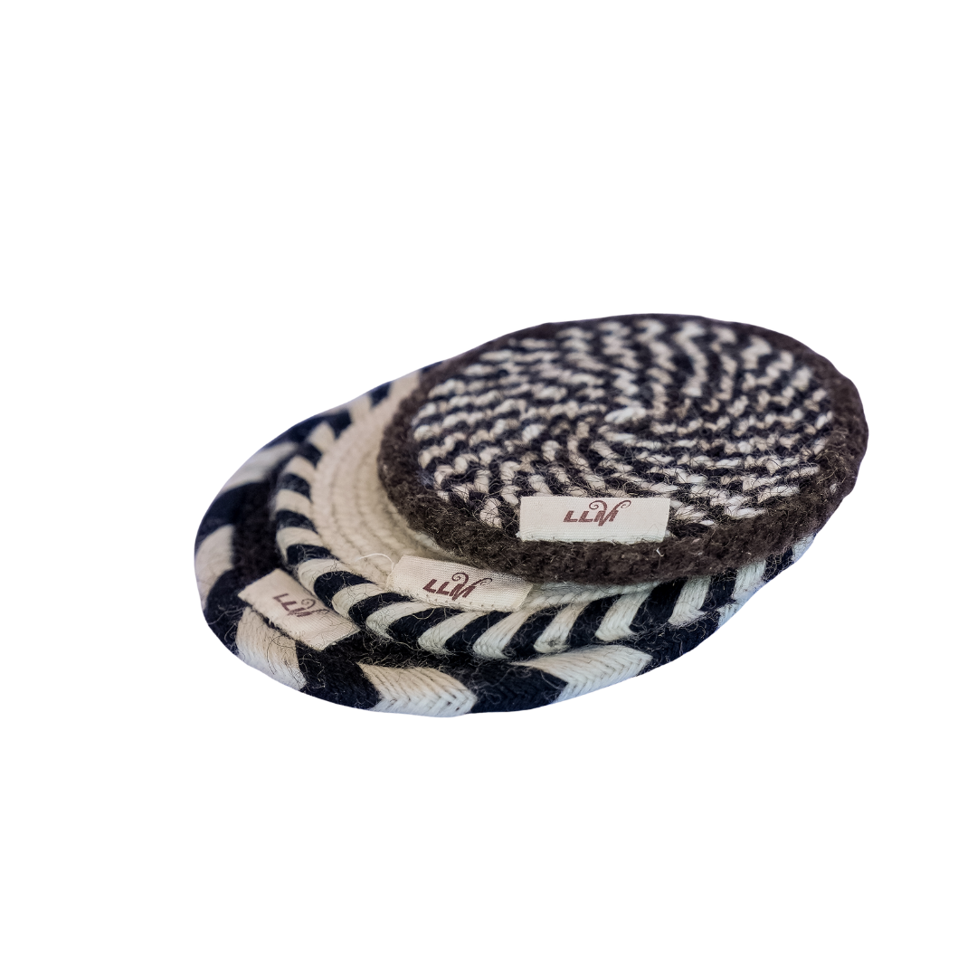 Laklema Woven Coaster - B&amp;W