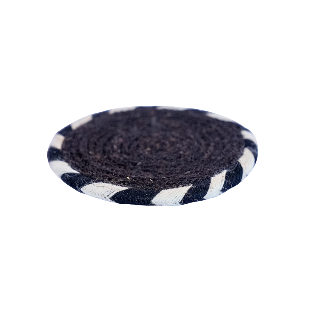 Laklema Woven Coaster - Black