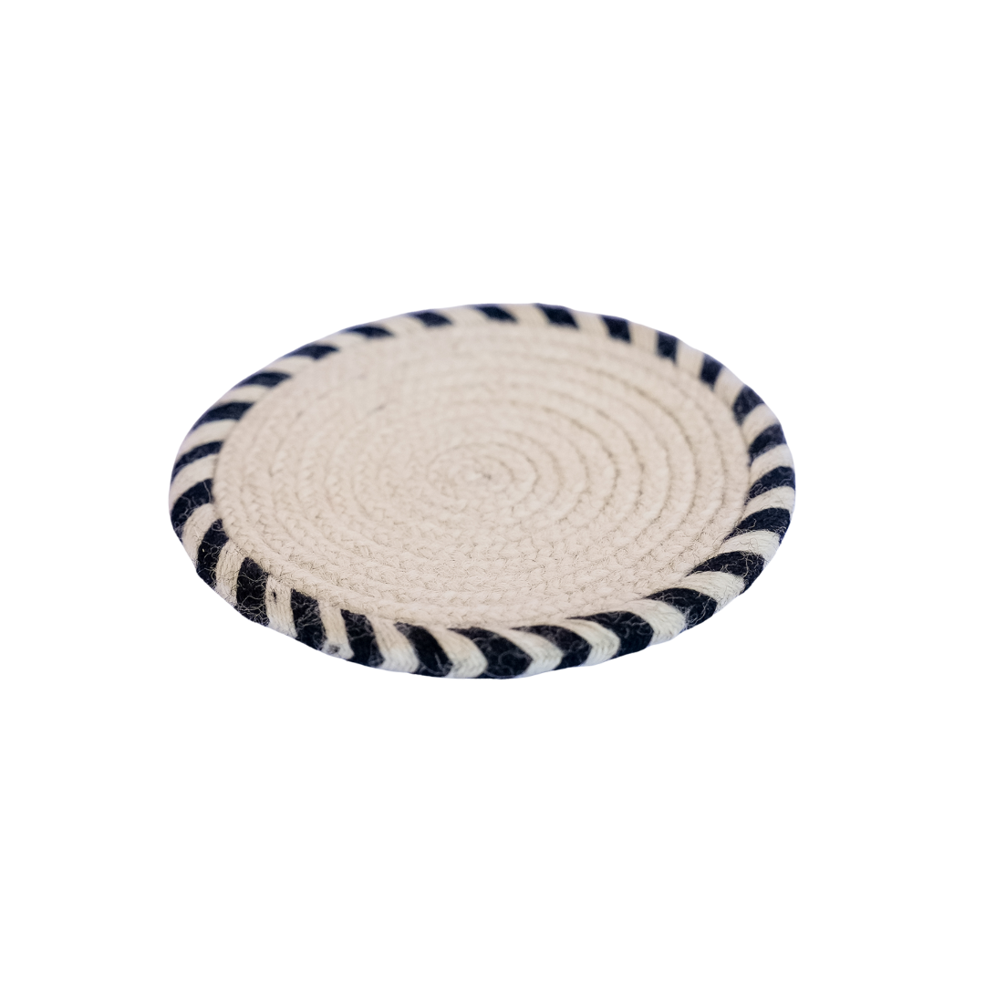 Laklema Woven Coaster - White