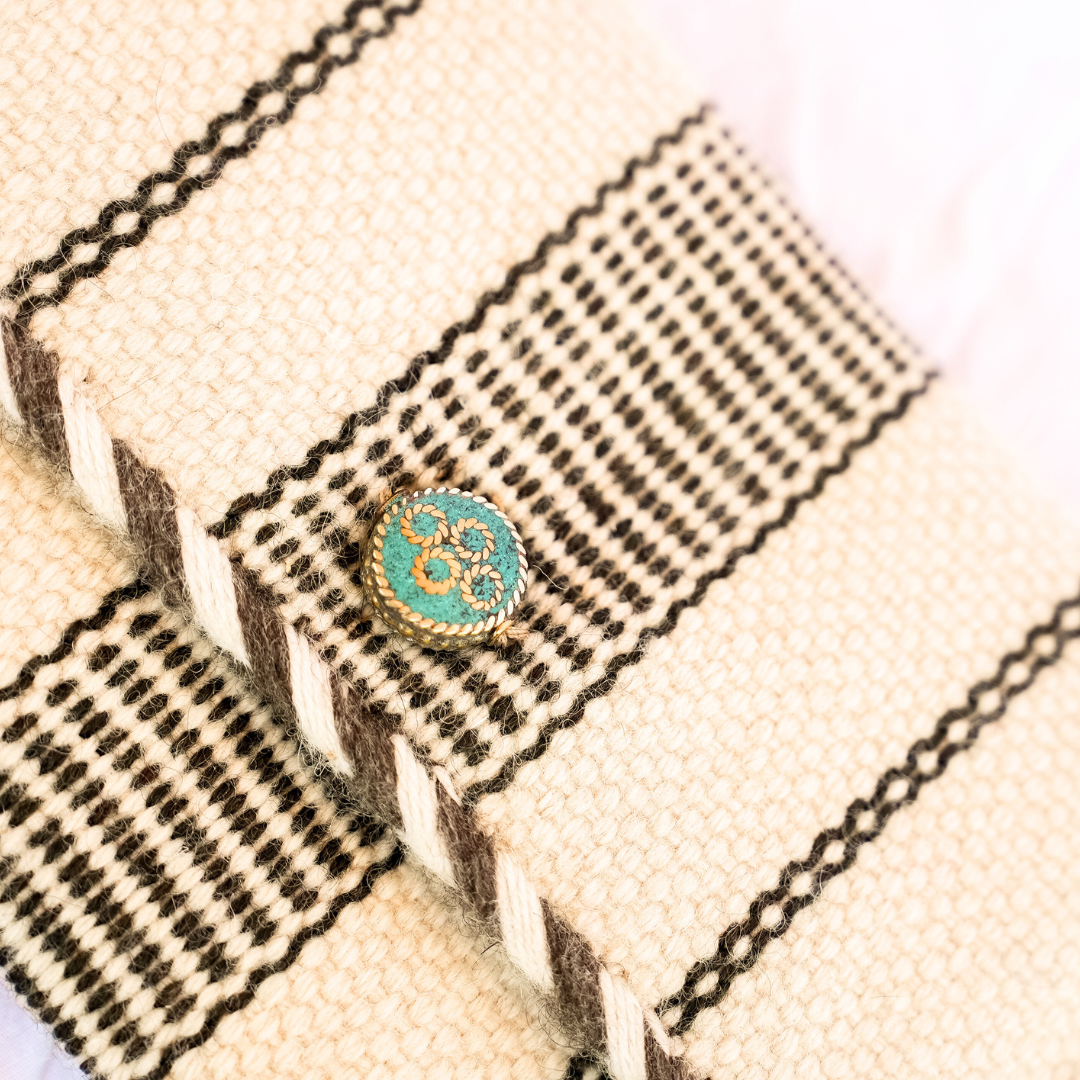 Laklema B&amp;W Handwoven Wool Pouch