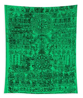 Green Sache Amulet Tapestry