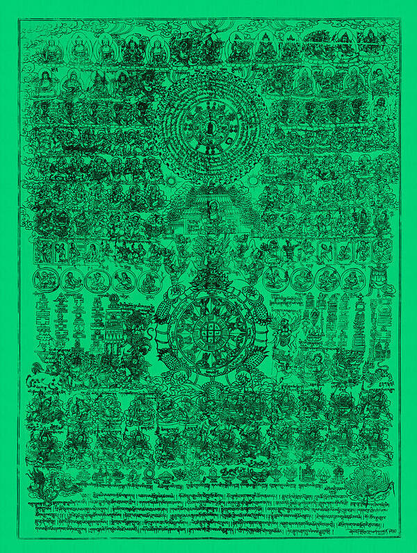 Green Sache Amulet Print
