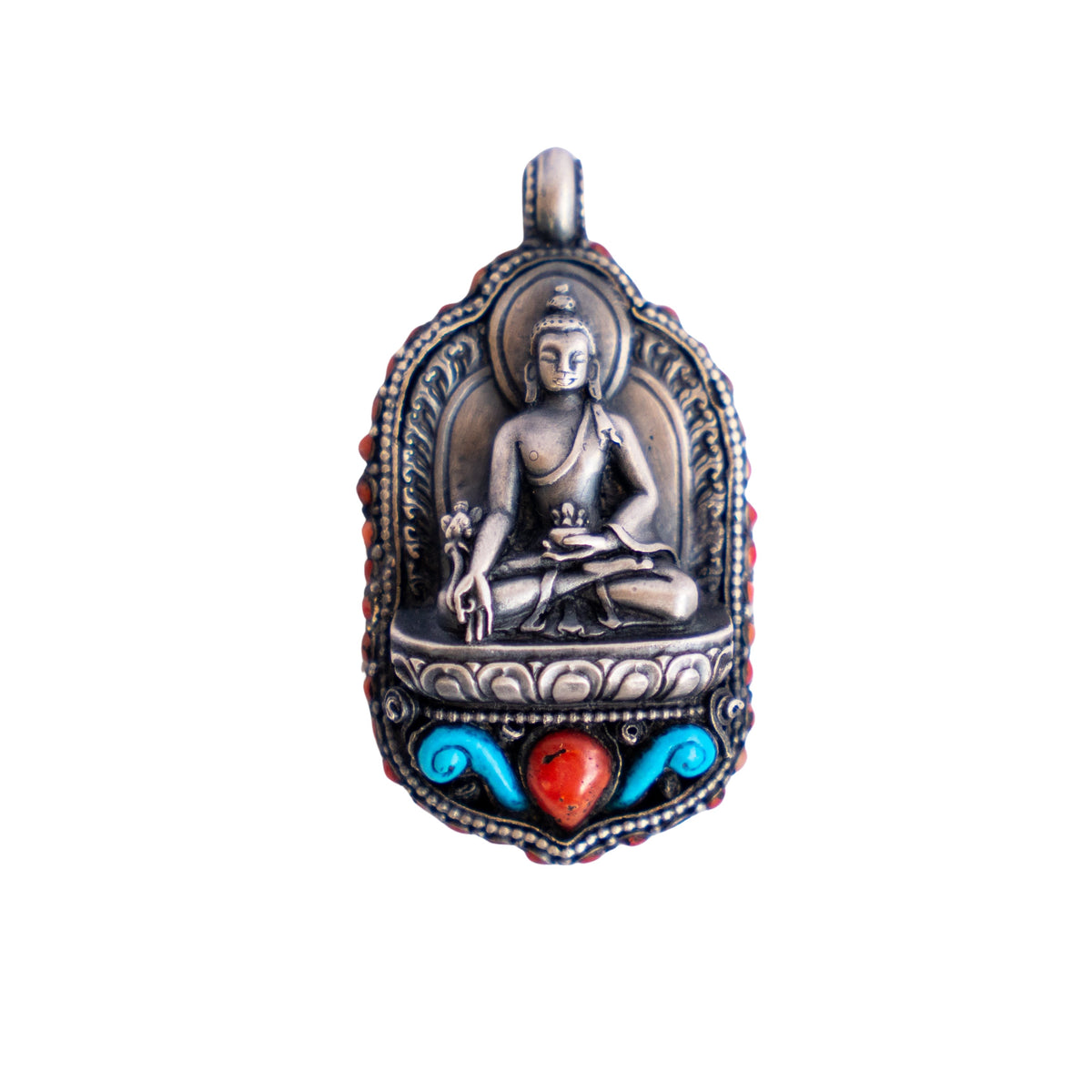 Medicine Buddha Pendant (Silver)