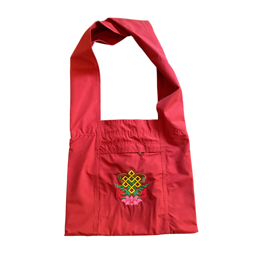 Buddhist Monk Shoulder Bag: Endless Knot