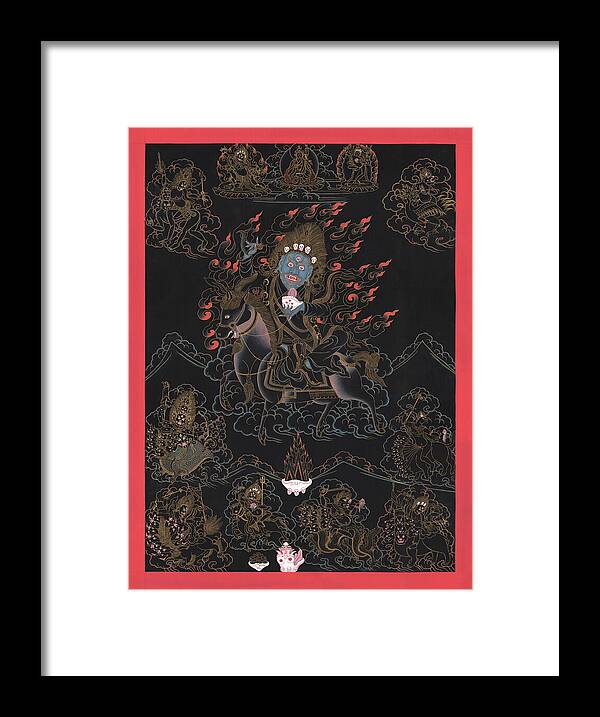 Shanglon Dorje Duddal Wrathful Manifestation Thangka