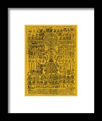 Yellow Sache Amulet Print