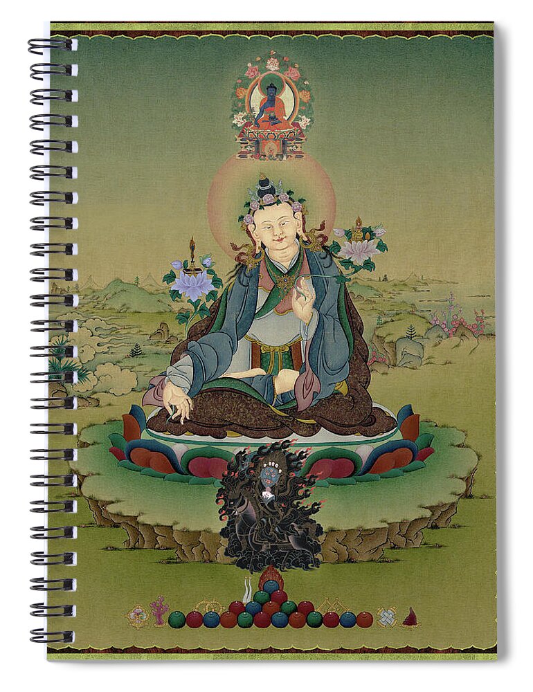Yuthok Nyingthig Shrine Image - Spiral Notebook
