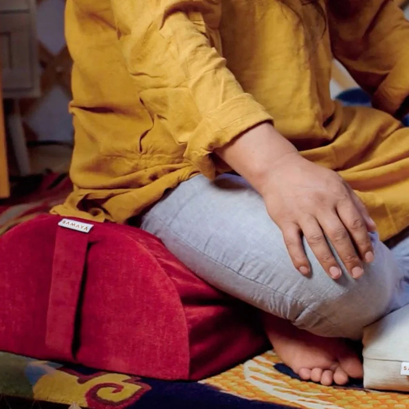 Samaya Ruby Saddle Cushion