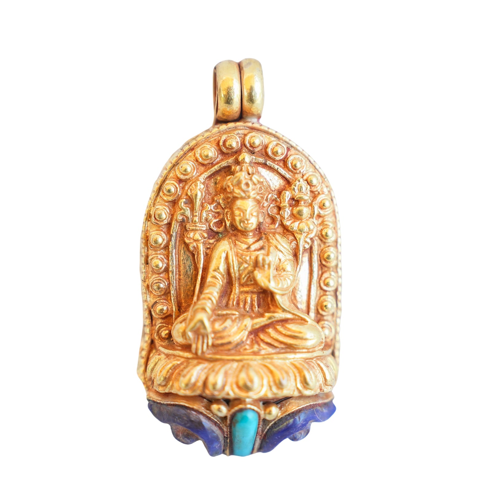 Yuthok Gao Pendant (Copper/Gold)