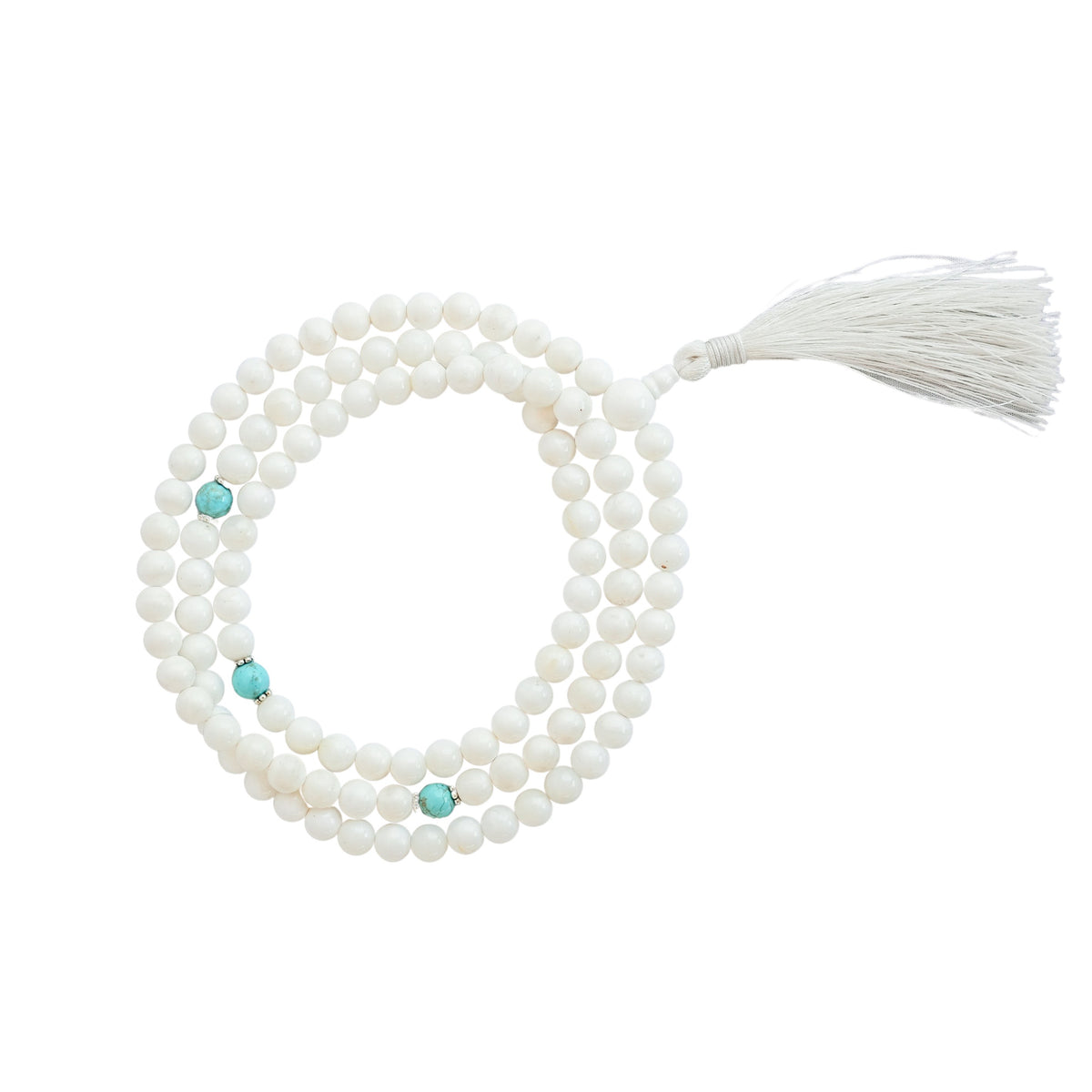 Conch Mala w/ Turquoise