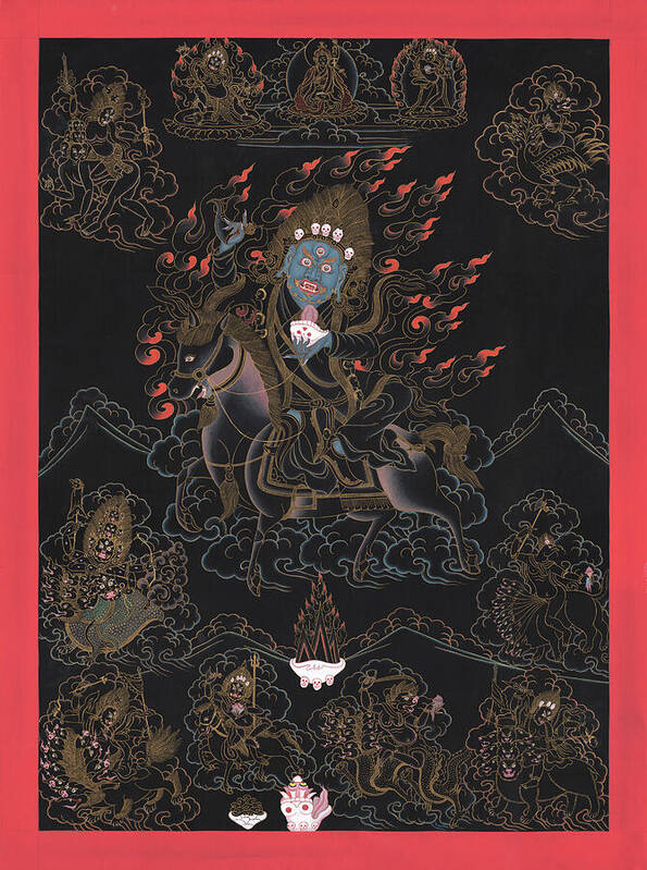 Shanglon Dorje Duddal Wrathful Manifestation Thangka