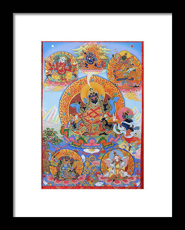 Shanglon Medicine Protector Peaceful Manifestation Thangka